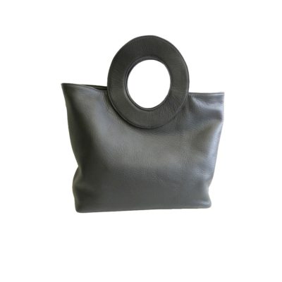 fabrication sur mesure sac en cuir noir