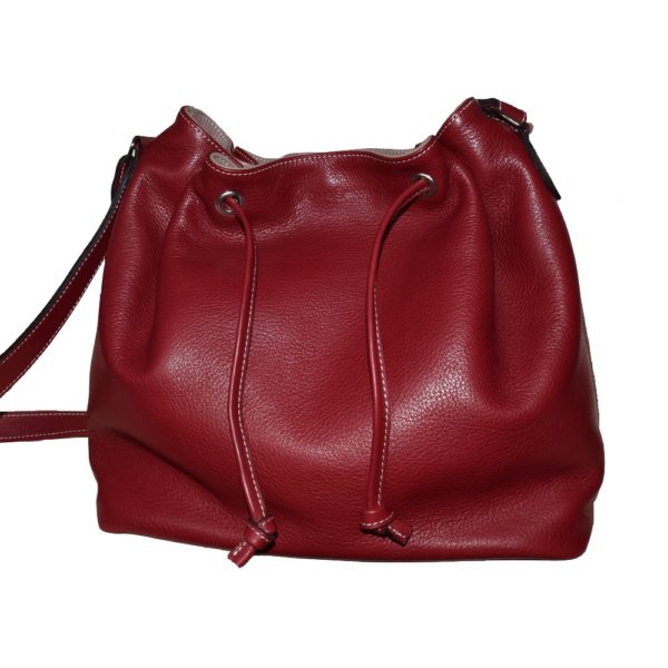 Cabs cuir de vachette rouge