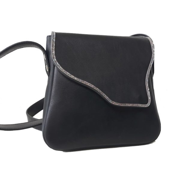 Petit sac en cuir noir