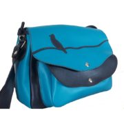 Sac Lavande en cuir bleu turquoise