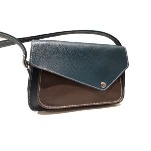 Sac Lilas cuir Petit sac en cuir grainé